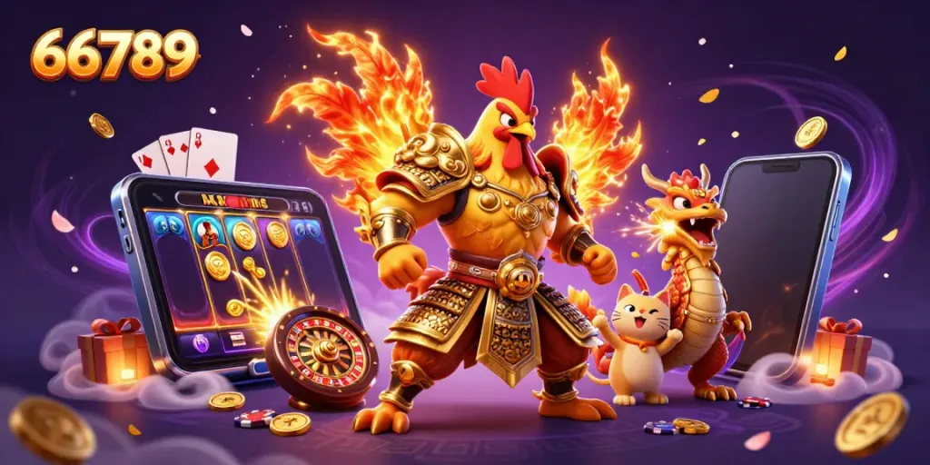 Experience thrilling gameplay at 66789 casino with dynamic characters, vibrant slot games, and rich visuals.