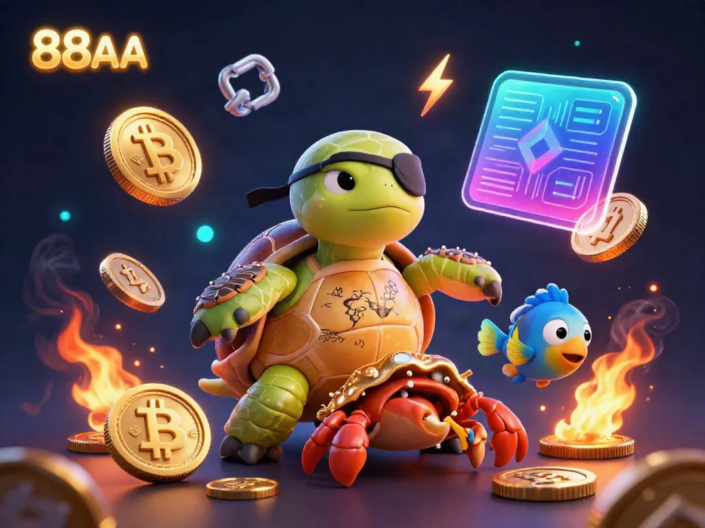 Engage with the thrilling world of 88AA featuring vibrant 3D characters immersed in a treasure-filled casino landscape.