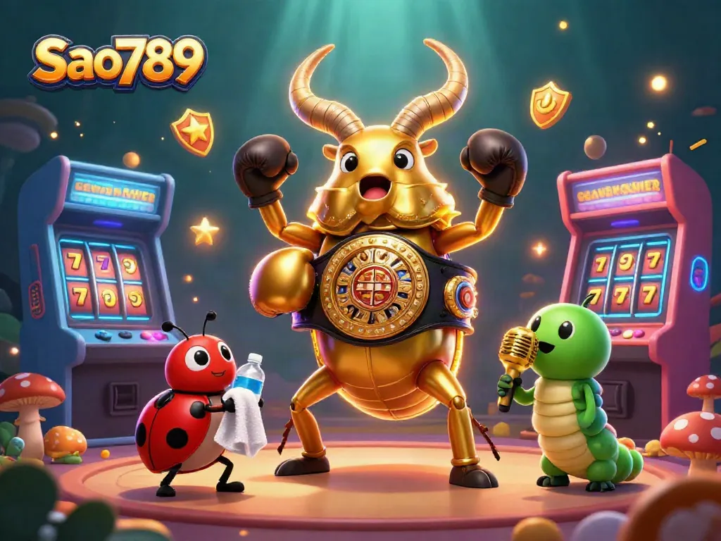 Sao789 invites players to the ultimate casino experience with vibrant arcade games and a fantasy scene.