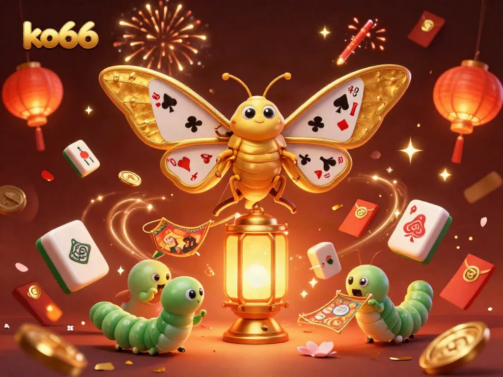 Experience excitement at ko66 with vibrant casino-themed elements, celebrating luck and fortune.
