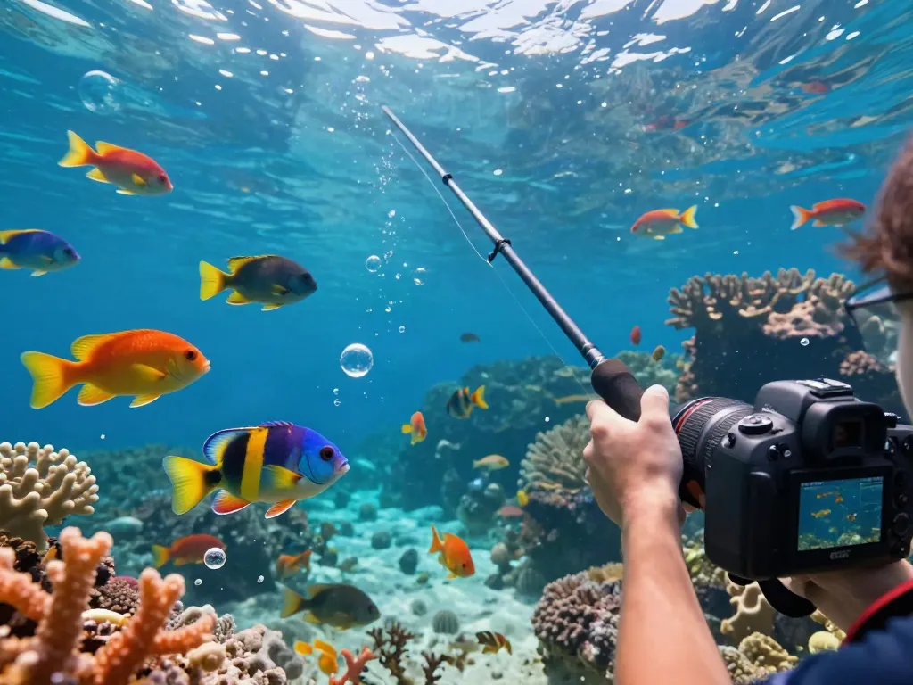 Engaging underwater scene showcasing lại là Bắn cá đổi thưởng with colorful fish and gameplay action.