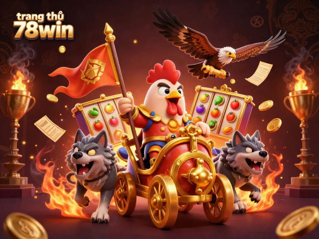 Engage with the stunning 3D illustration of the trang chủ 78win platform, showcasing the vibrant online gambling experience.