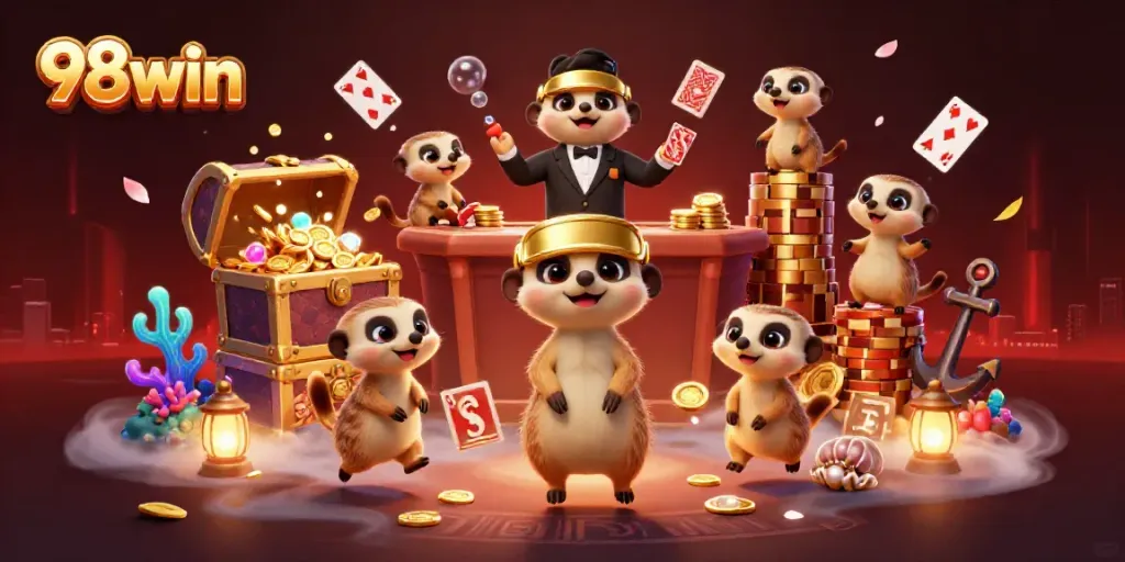 Experience the thrill of casino action at 98win with meerkats in dynamic casino operations.