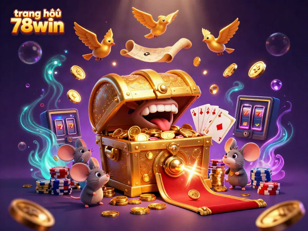 Engage in thrilling gameplay at trang chủ 78win with a vibrant 3D casino scene filled with adventure.
