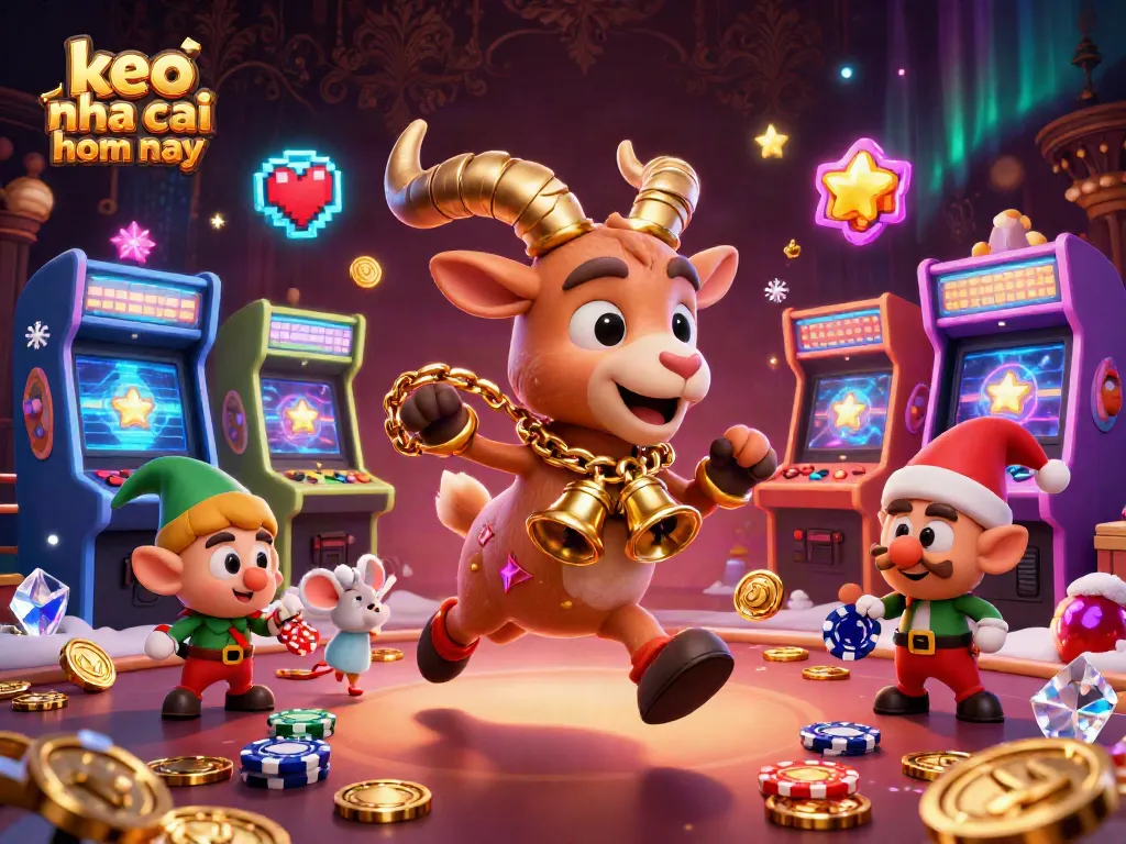 Engage with the thrilling action of keo nha cai hom nay as playful characters explore a vibrant casino.
